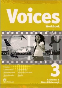 Podręcznik używany-stan wzorowy-Voices 3  Zeszyt ćwiczeń  +CD[Macmillan]