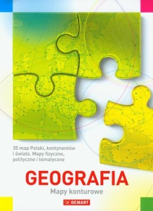 Geografia Mapy konturowe do liceum DEMART