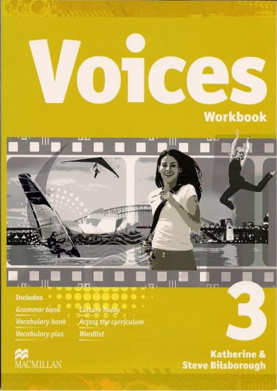 Podręcznik używany-stan wzorowy-Voices 3  Zeszyt ćwiczeń  +CD[Macmillan]
