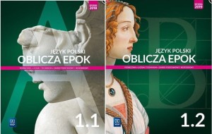 Komplet uzywany w dobrym stanie technicznym Oblicza epok. Język polski. Podręczniki. Klasa 1. Część 1 + klasa 1 część 2 Zakres podstawowy i rozszerzony. Szkoła ponadpodstawowa