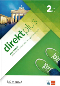 Direkt plus 2a. Podręcznik, język niemiecki. Szkoła ponadpodstawowa [Klett]