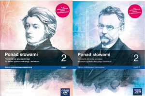  Komplet używany-stan bardzo dobry.Ponad słowami 2 część 1 +część 2. Język polski. Liceum/technikum. Zakres podstawowy i rozszerzony. Szkoła ponadpodstawowa
