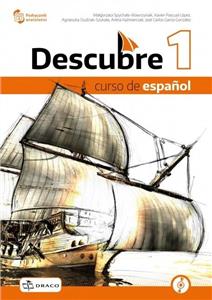  Podręcznik używany- stan dobry.Descubre 1. Podręcznik, język hiszpański. Szkoła ponadpodstawowa [DRACO]  (1)