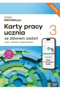  NOWA MATeMAtyka 3 Karty pracy ucznia. Zakres podstawowy. Szkoła ponadpodstawowa. [Nowa Era] 2026